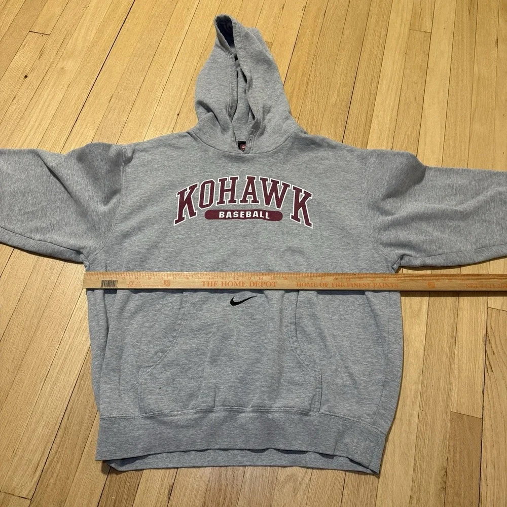 Vintage Nike Center Swoosh Kohawk Baseball Sweater Mens XL Hoodie‎ Y2K 2000s